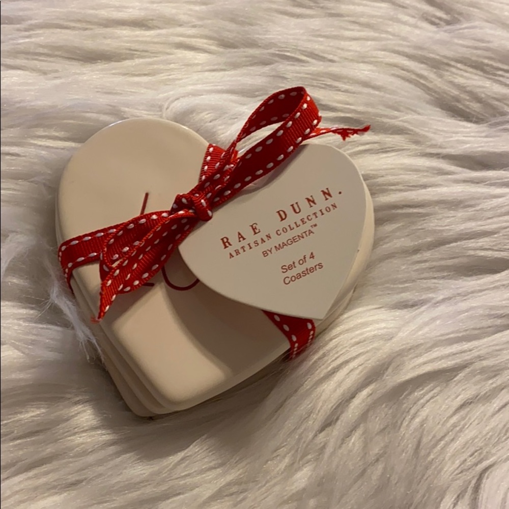 New Rae Dunn “Love” Coasters Set ❤️ - Picture 2 of 8